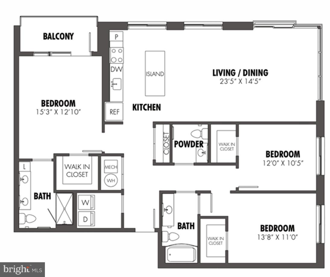Floor plan 1 of 145 Riverhaven Dr #513