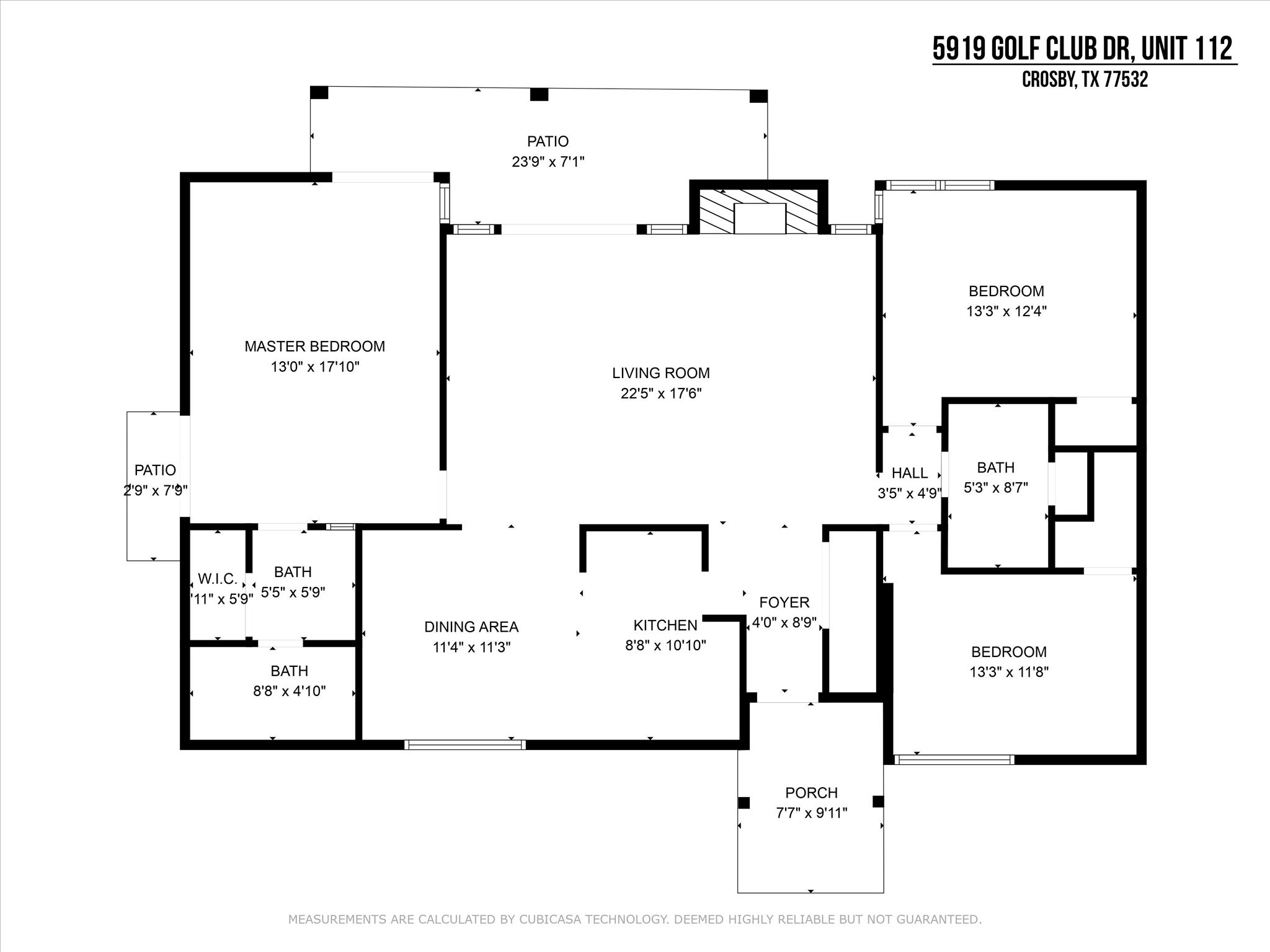 Floor plan 1 of 15919 Golf Club Dr #112