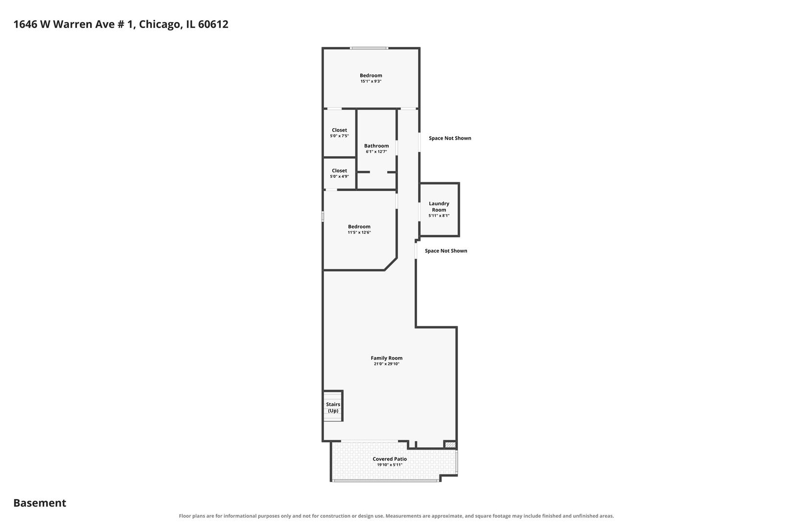 Floor plan 1 of 1646 W Warren Blvd #1