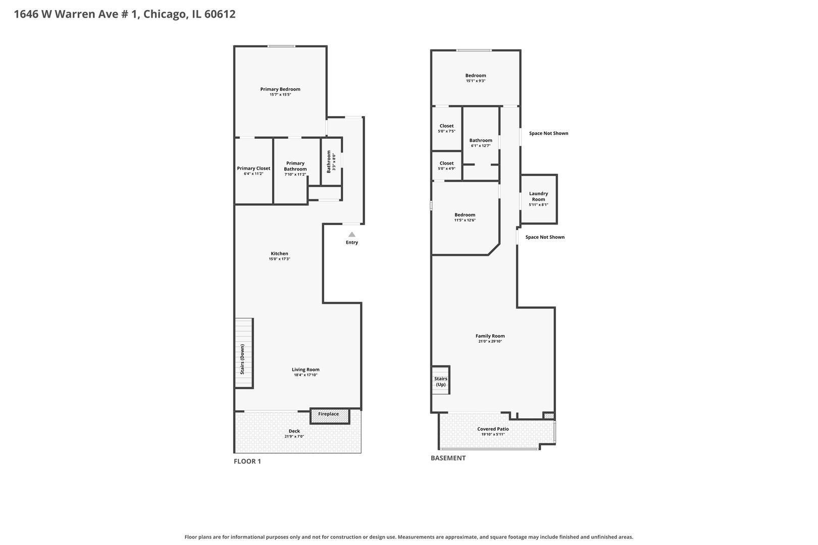 Floor plan 3 of 1646 W Warren Blvd #1