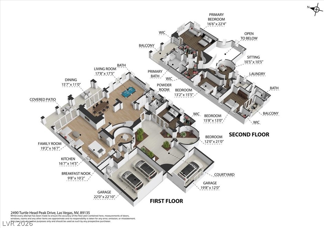Floor plan 3 of 2490 Turtle Head Peak Dr
