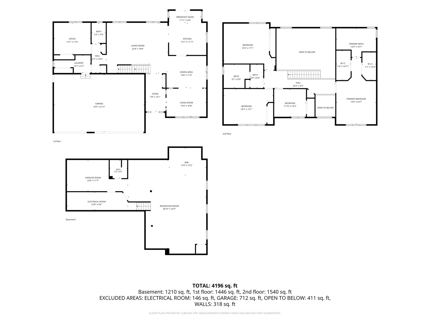 Floor plan 4 of 3630 White Deer Dr