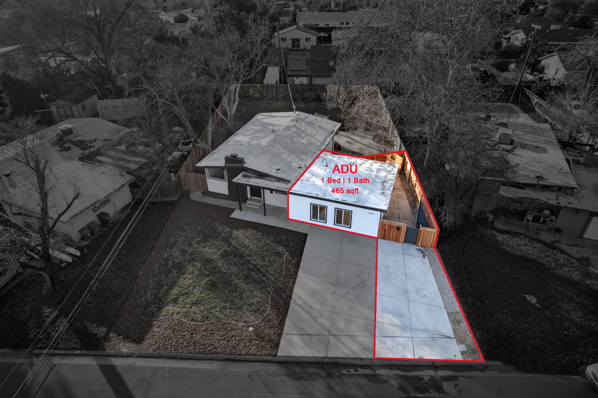 3711-3709 Brownson St, Sacramento, CA, 95821 — Photo 3